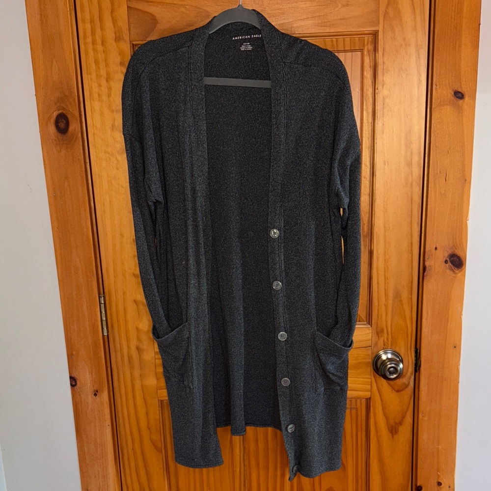 American Eagle Outfitters Charcoal Knit Sweater